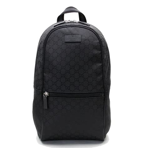 gucci backpack - black|Gucci guccissima slim backpack.